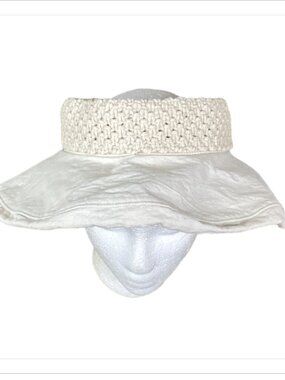 Wallaroo Open Top Floppy Wide Brim Sun Hat Off White 268A